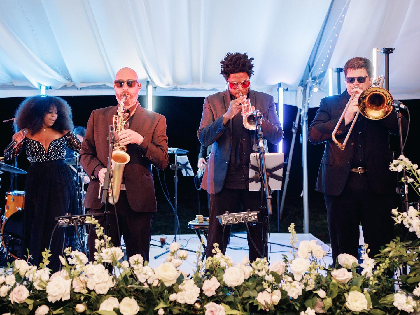 horn section for a private event