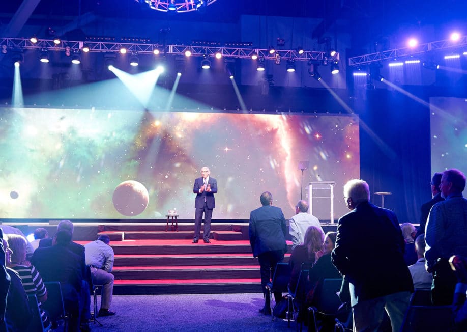 Stage design for corporate conference